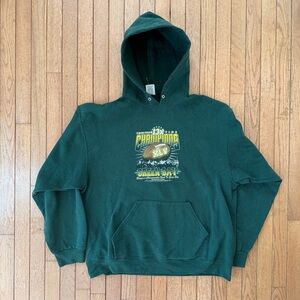Green Bay Packers Y2K Hoodie Champions Vintage NFL Graphic Sweatshirt